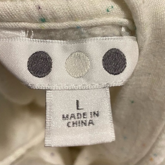 3 Dots Women's Ivory Large Pullover Top Stretch Warm Soft Sprinkles Pattern - Picture 8 of 14